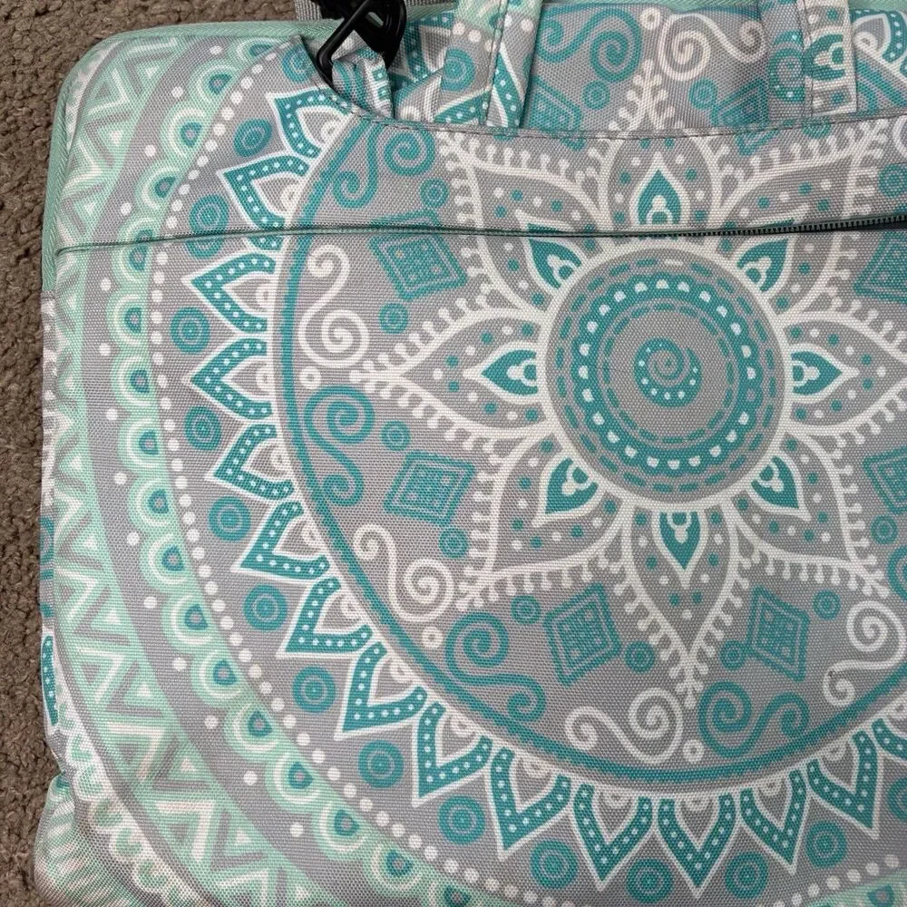 MOSISO Canvas Mandala Laptop Shoulder Bag Carrying Case 13